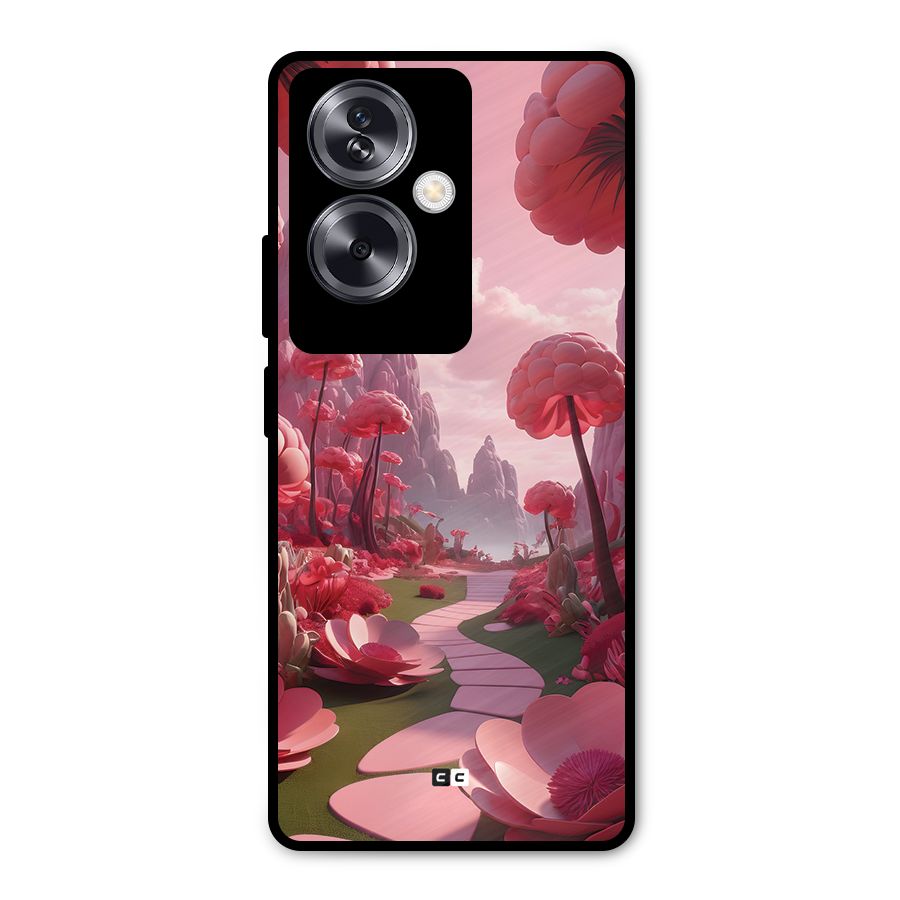 Garden Of Love Metal Back Case for Oppo A79 5G