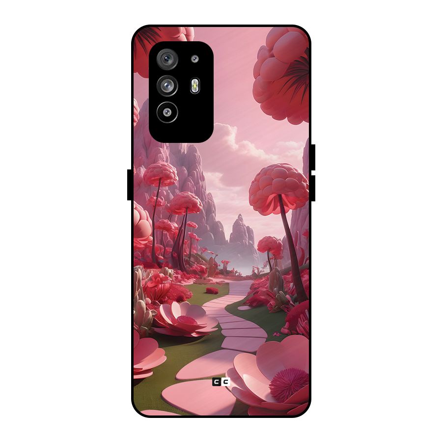 Garden Of Love Metal Back Case for Oppo F19 Pro Plus 5G