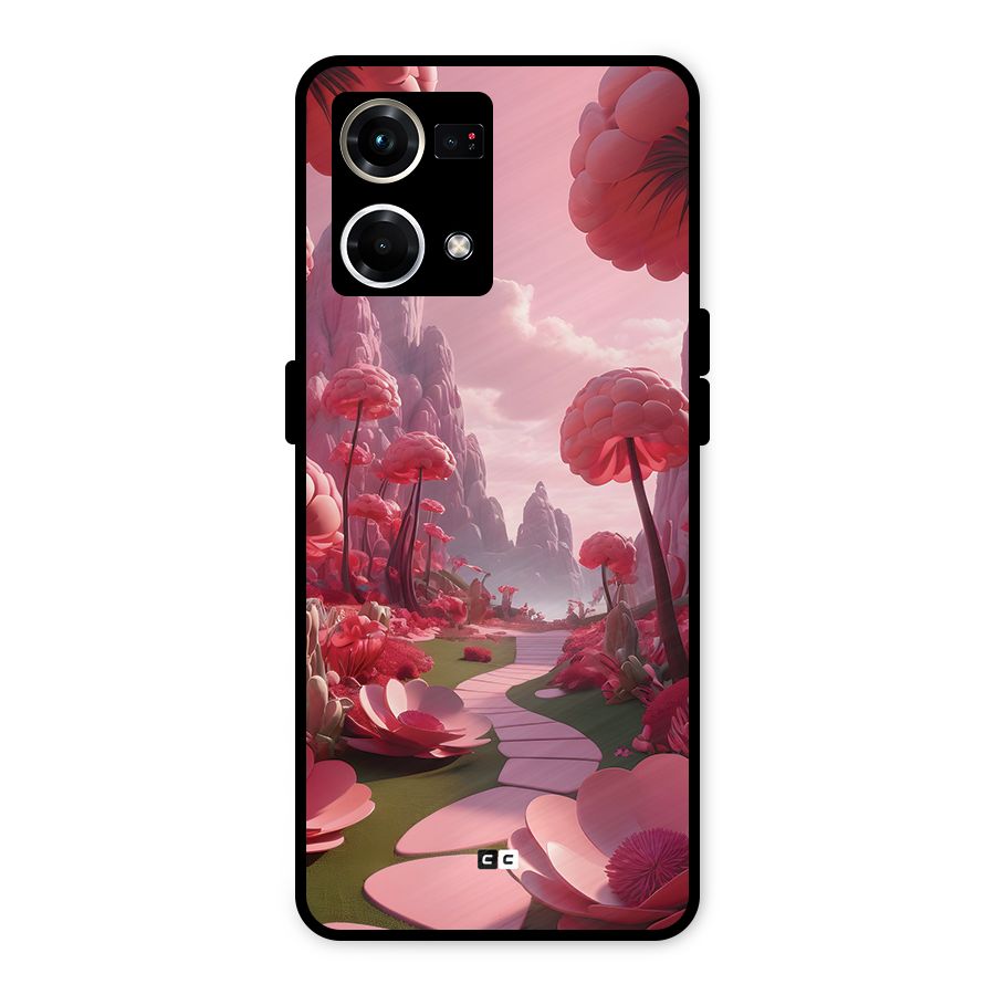 Garden Of Love Metal Back Case for Oppo F21s Pro 4G