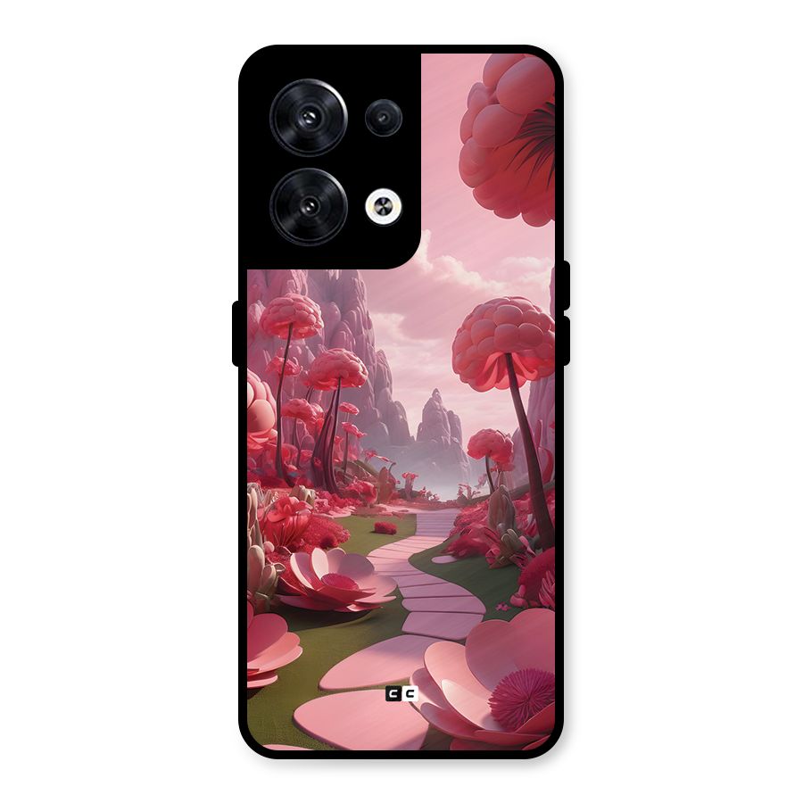 Garden Of Love Metal Back Case for Oppo Reno8 5G