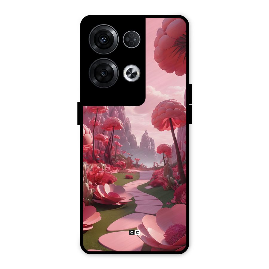 Garden Of Love Metal Back Case for Oppo Reno8 Pro 5G
