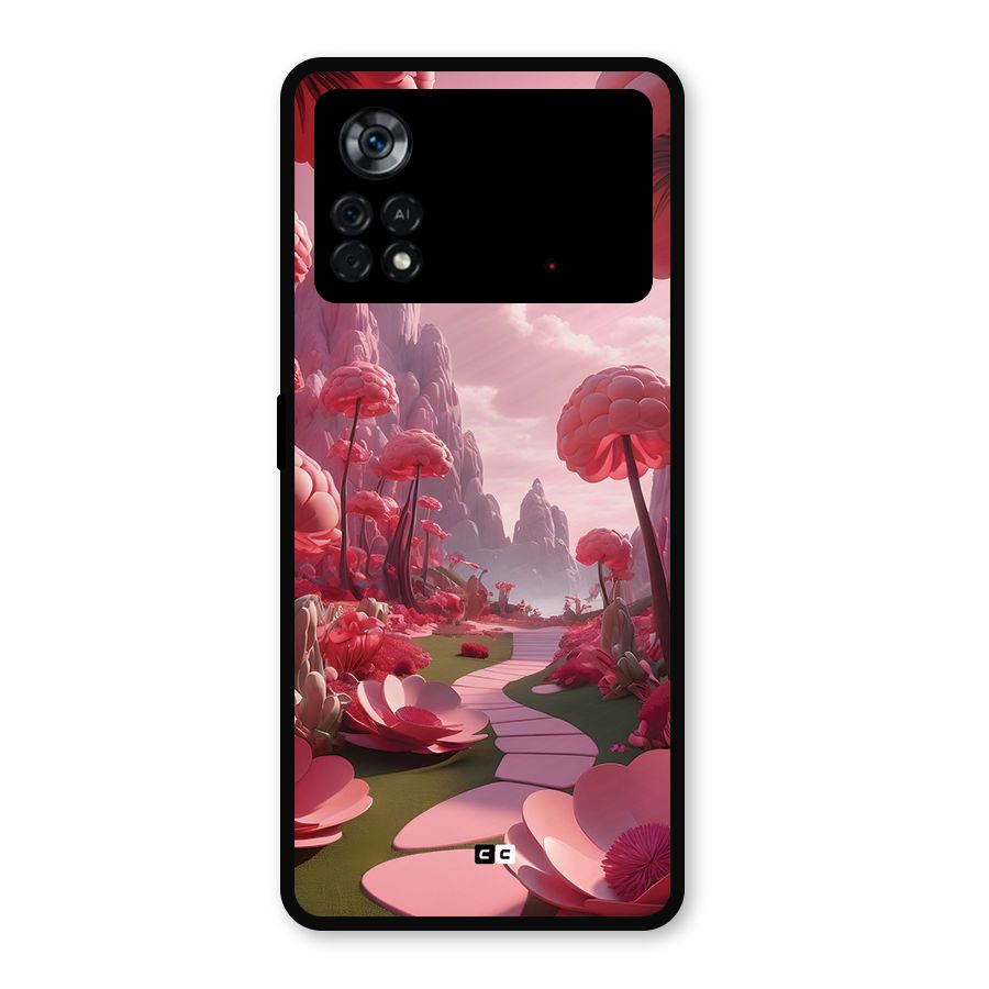Garden Of Love Metal Back Case for Poco X4 Pro 5G