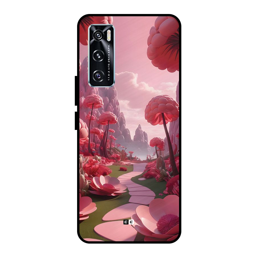 Garden Of Love Metal Back Case for Vivo V20 SE