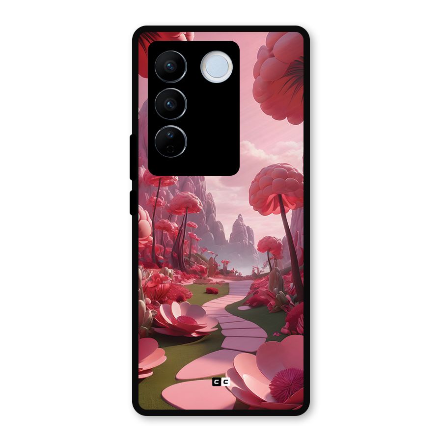 Garden Of Love Metal Back Case for Vivo V27