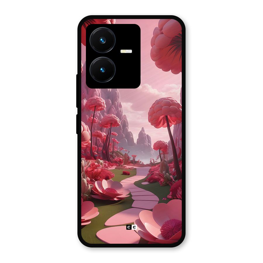 Garden Of Love Metal Back Case for Vivo Y22