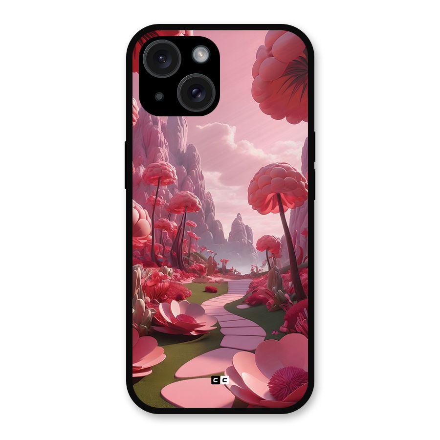 Garden Of Love Metal Back Case for iPhone 15