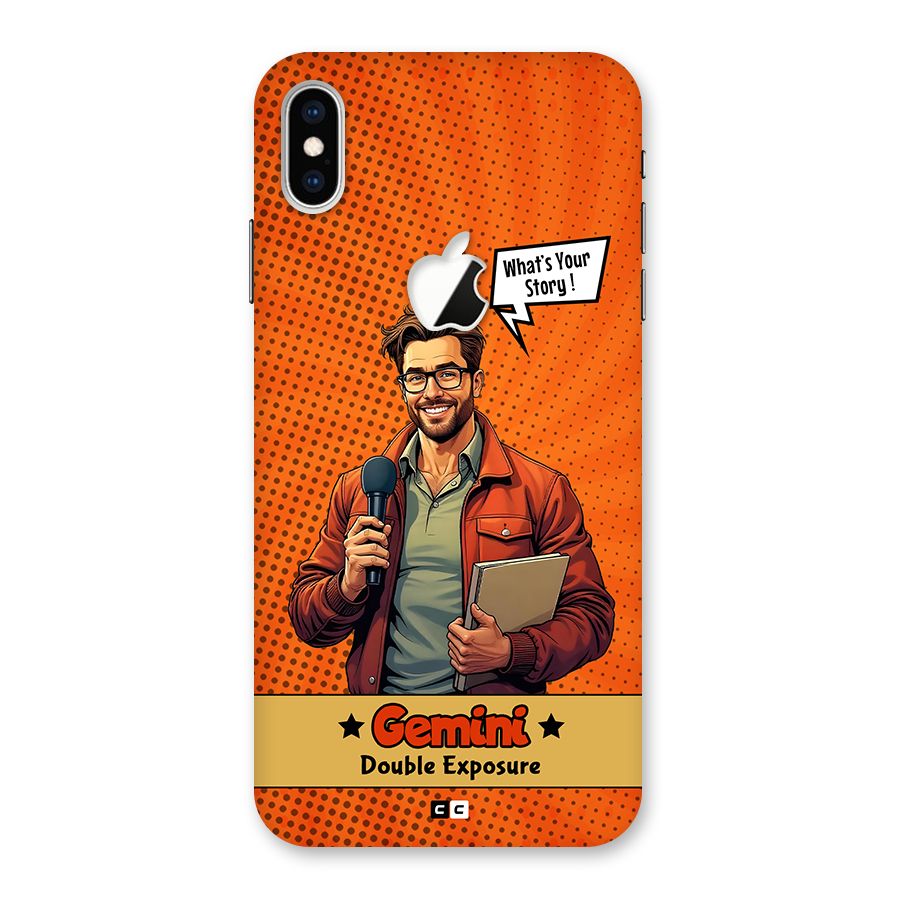 Gemini Explorer Back Case for iPhone XS Max Apple Cut