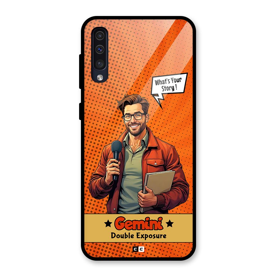 Gemini Explorer Glass Back Case for Galaxy A50s