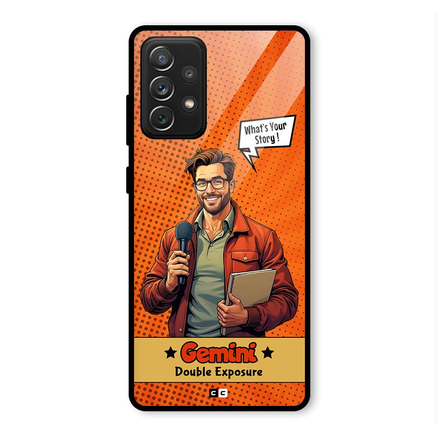 Gemini Explorer Glass Back Case for Galaxy A72