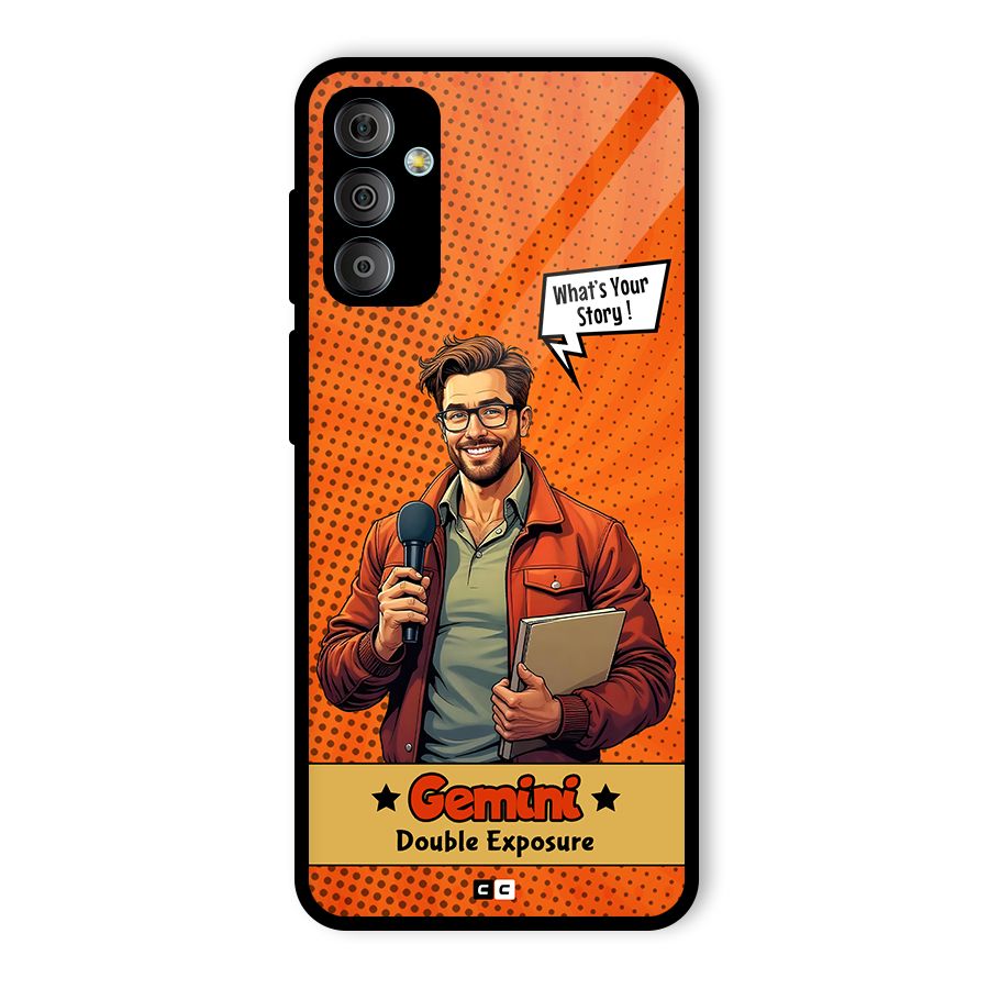 Gemini Explorer Glass Back Case for Galaxy F23