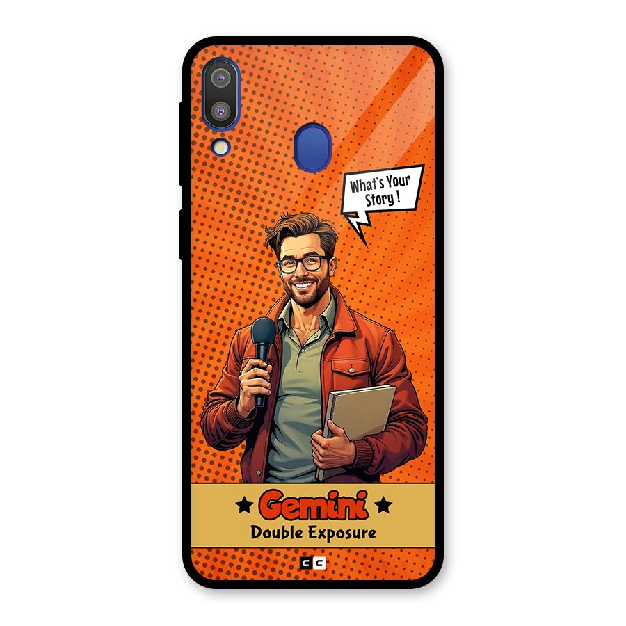 Gemini Explorer Glass Back Case for Galaxy M20