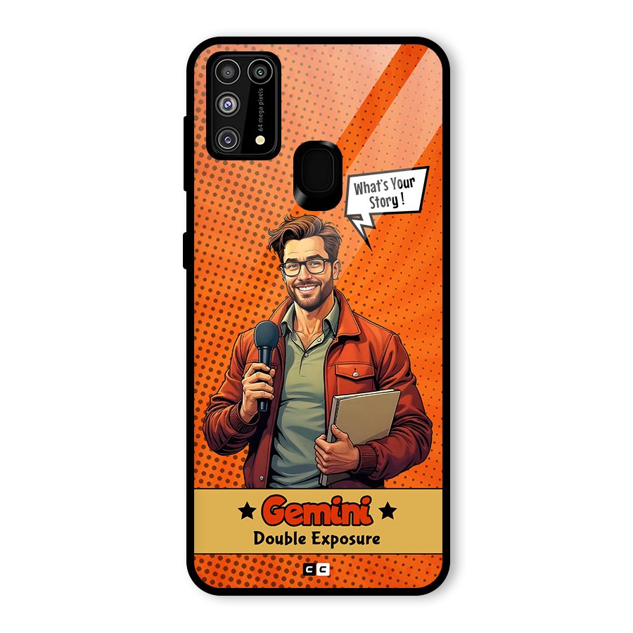 Gemini Explorer Glass Back Case for Galaxy M31