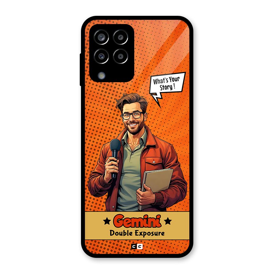 Gemini Explorer Glass Back Case for Galaxy M33