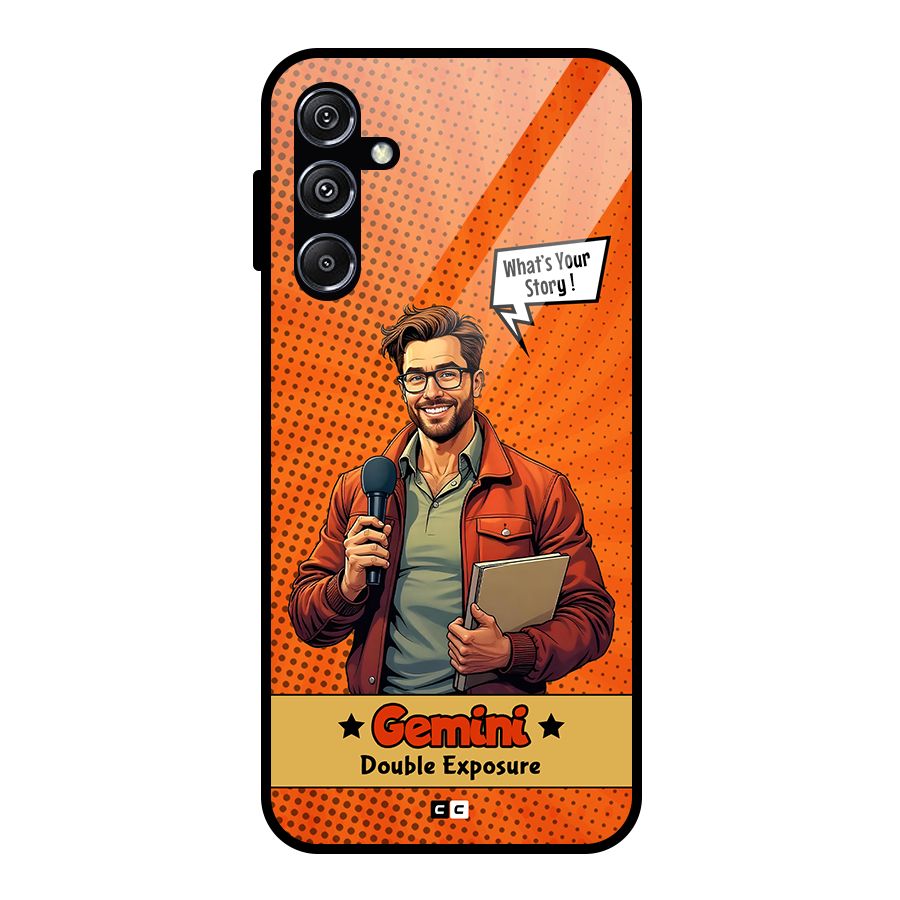 Gemini Explorer Glass Back Case for Galaxy M34 5G