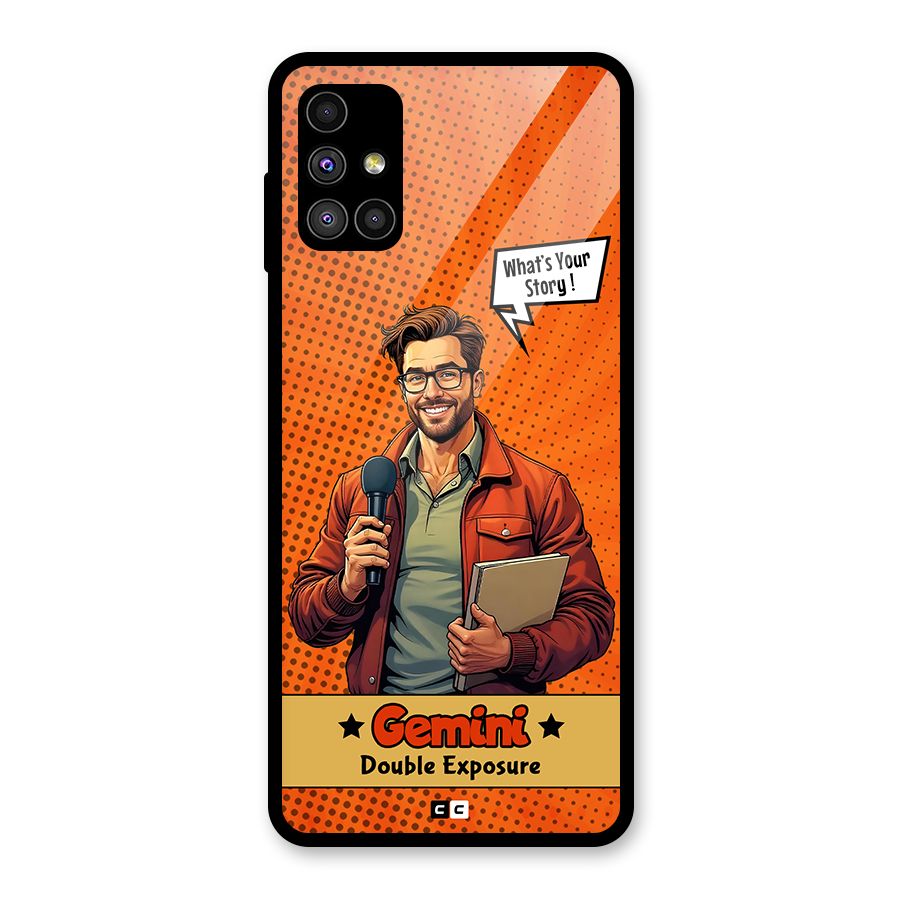 Gemini Explorer Glass Back Case for Galaxy M51