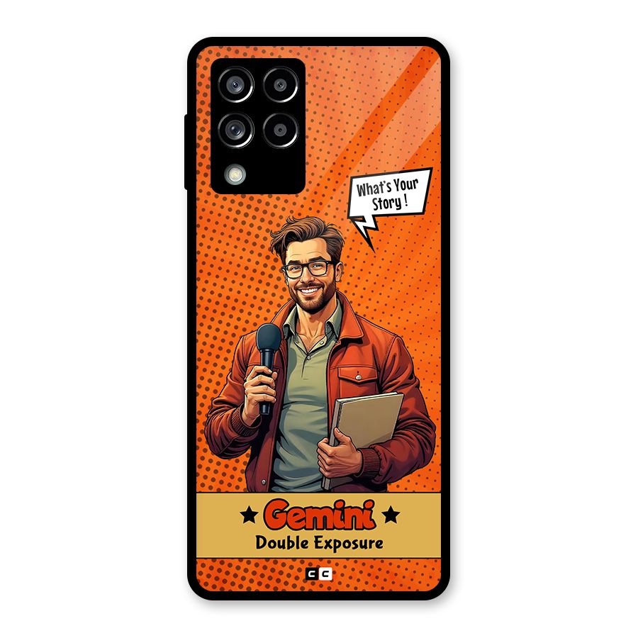 Gemini Explorer Glass Back Case for Galaxy M53 5G