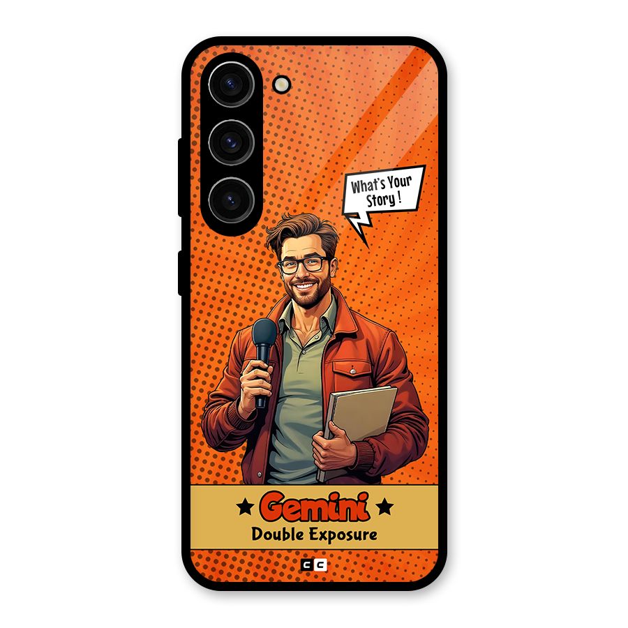 Gemini Explorer Glass Back Case for Galaxy S23