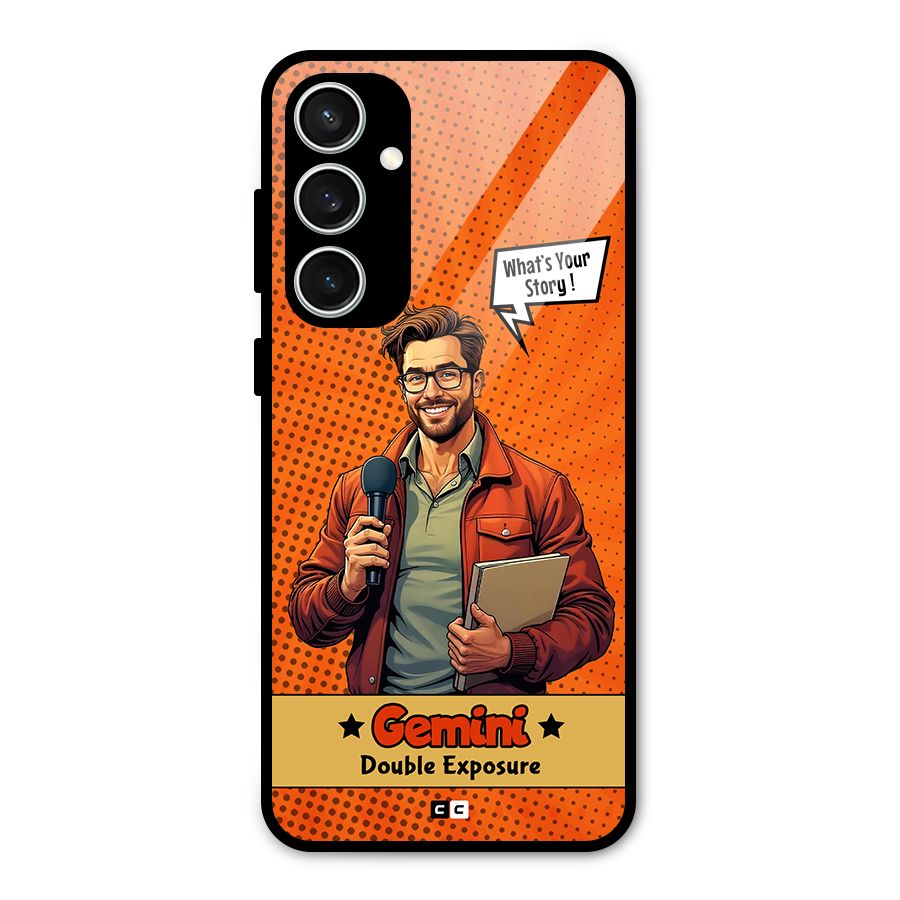 Gemini Explorer Glass Back Case for Galaxy S23 FE