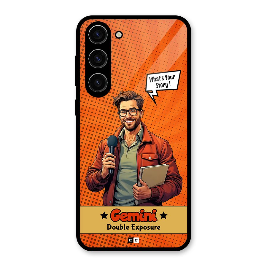 Gemini Explorer Glass Back Case for Galaxy S23 Plus