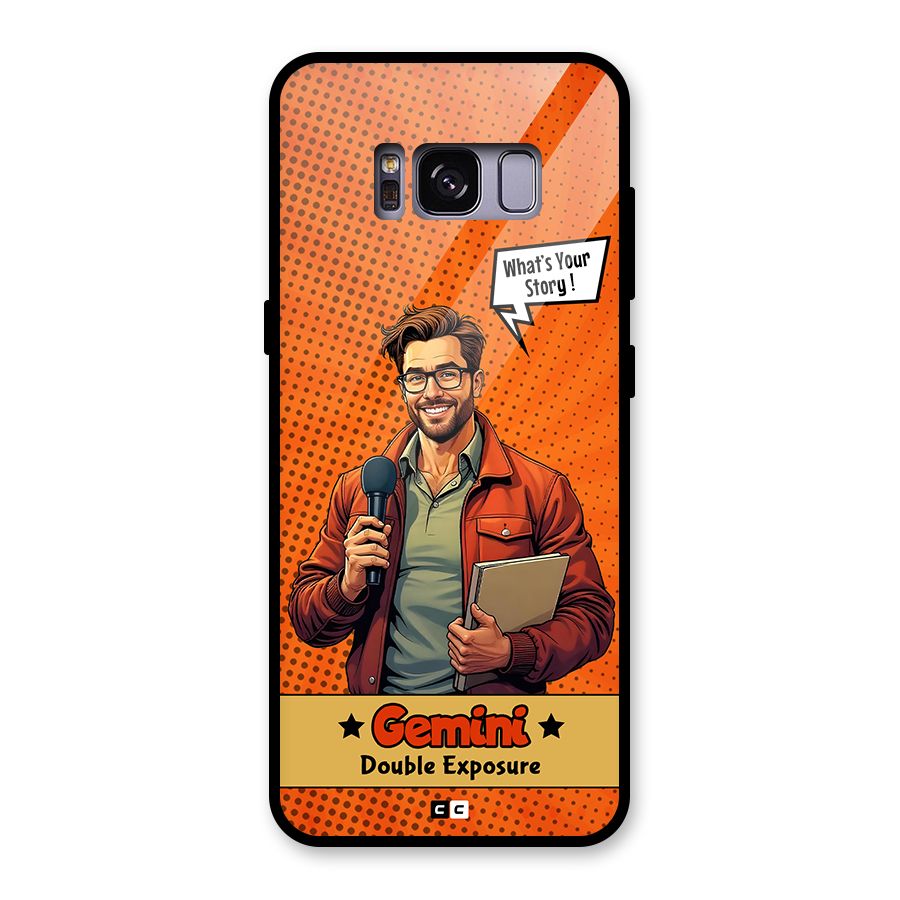 Gemini Explorer Glass Back Case for Galaxy S8