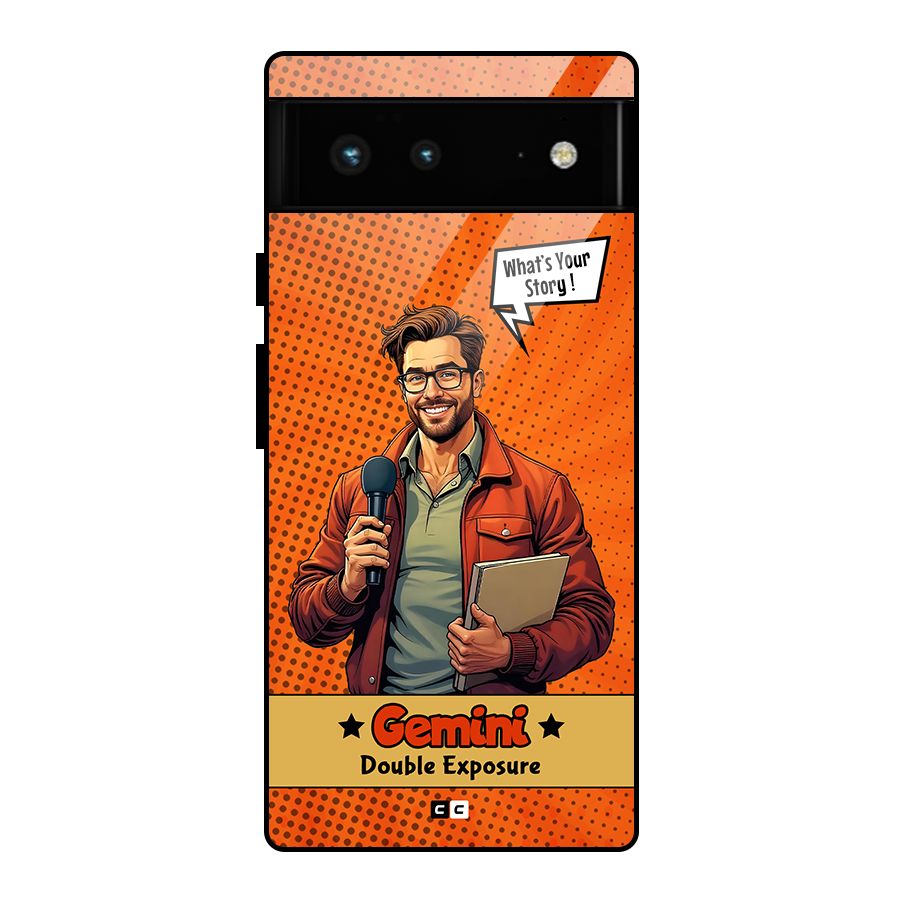 Gemini Explorer Glass Back Case for Google Pixel 6