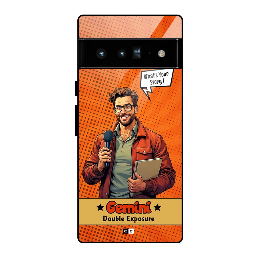 Gemini Explorer Glass Back Case for Google Pixel 6 Pro