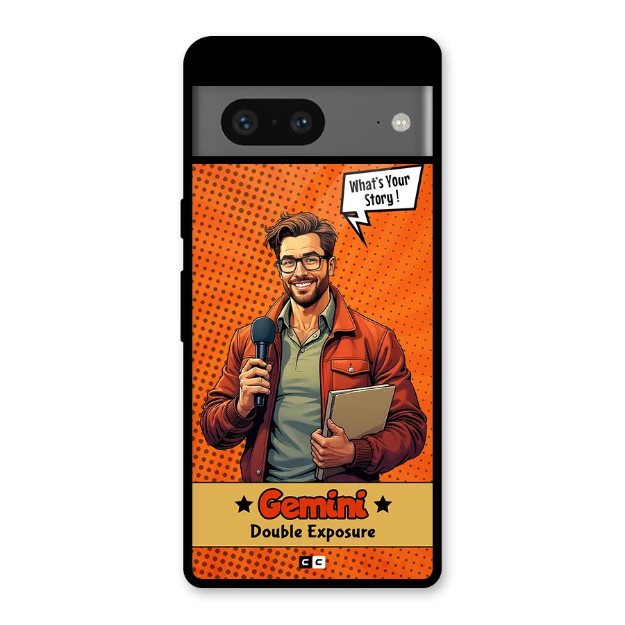 Gemini Explorer Glass Back Case for Google Pixel 7