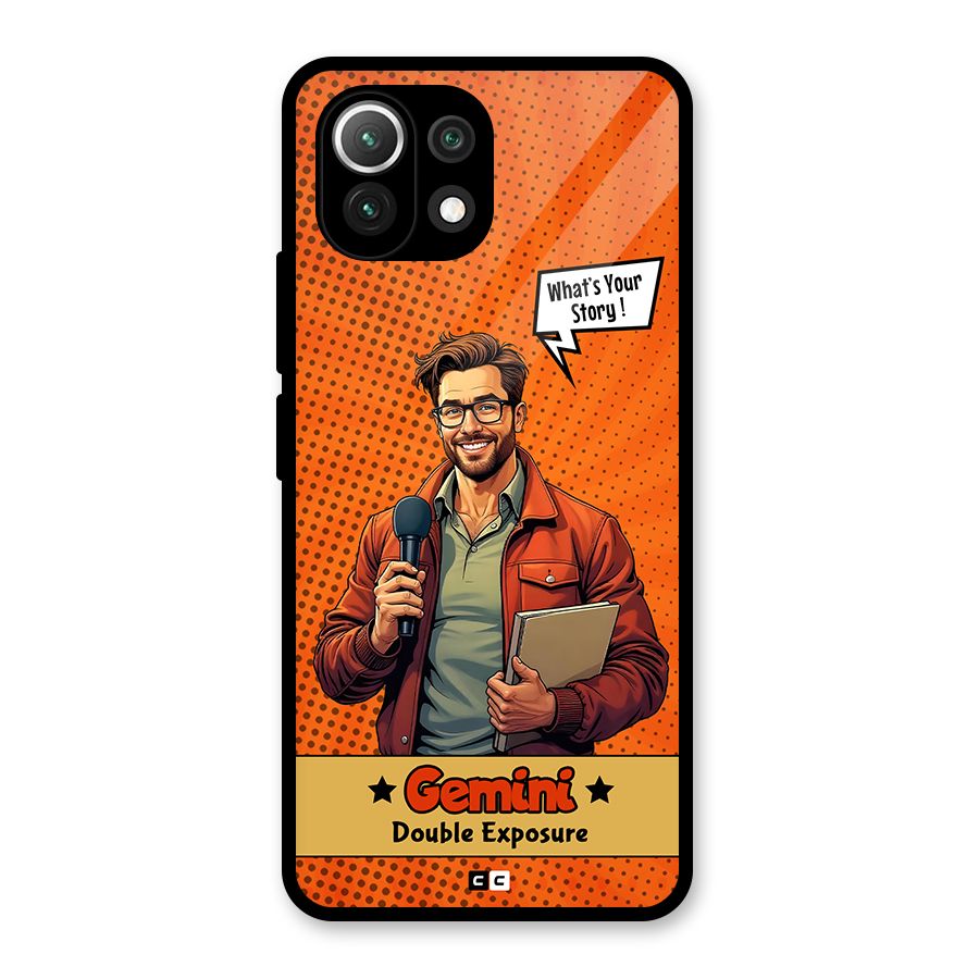 Gemini Explorer Glass Back Case for Mi 11 Lite NE 5G
