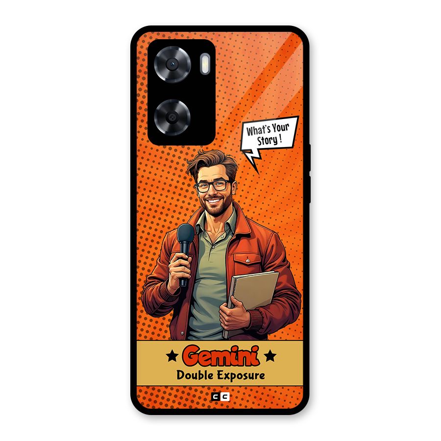 Gemini Explorer Glass Back Case for Oppo A57 2022