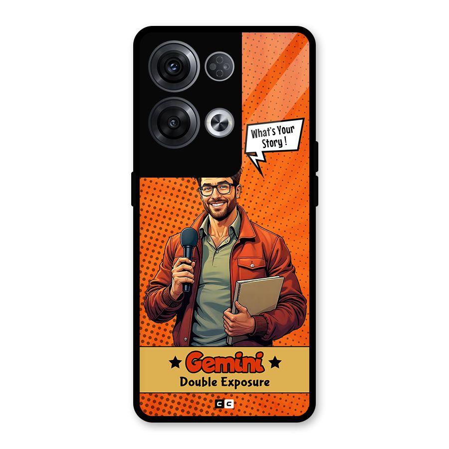 Gemini Explorer Glass Back Case for Oppo Reno8 Pro 5G