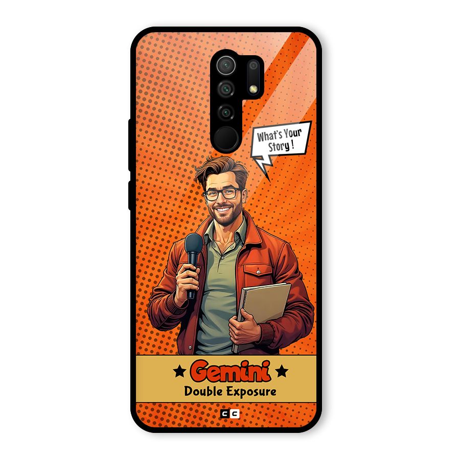 Gemini Explorer Glass Back Case for Poco M2