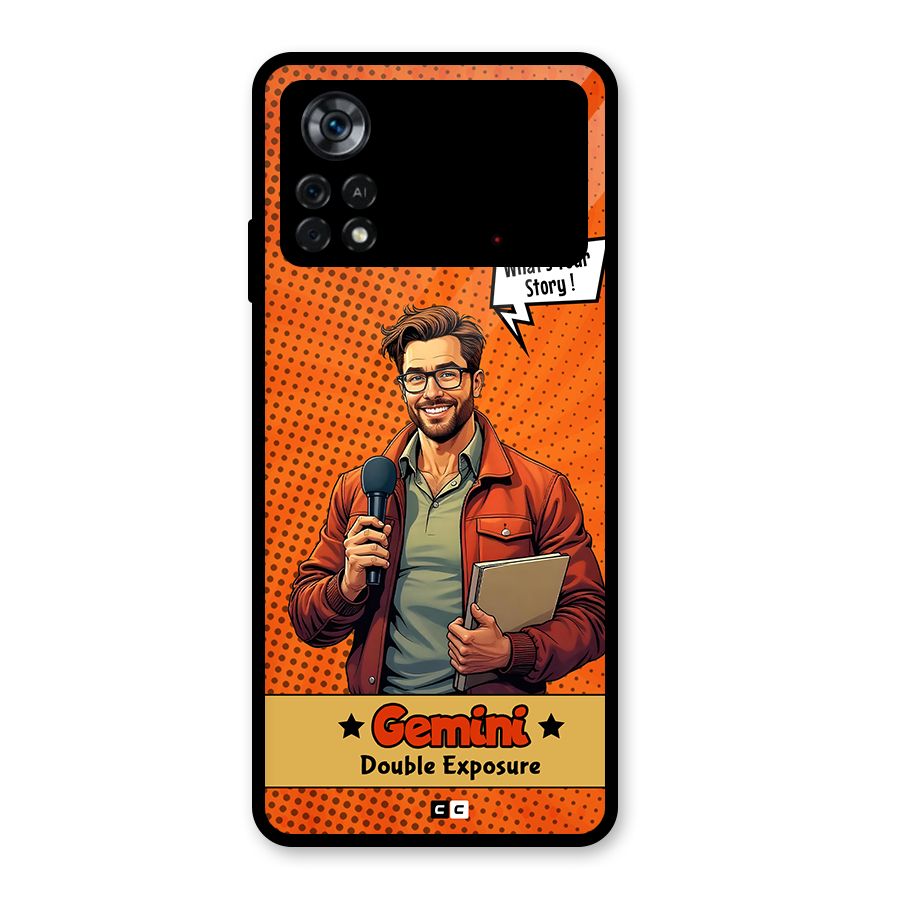 Gemini Explorer Glass Back Case for Poco X4 Pro 5G