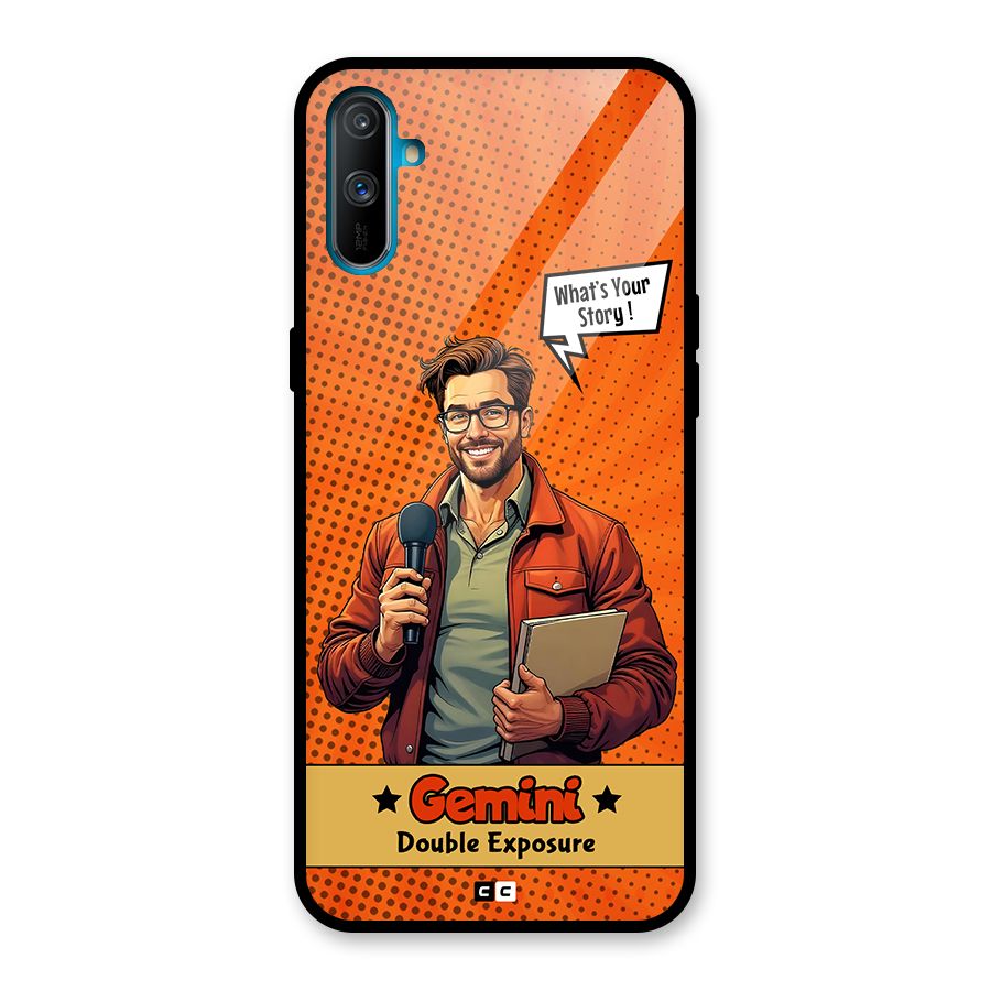 Gemini Explorer Glass Back Case for Realme C3