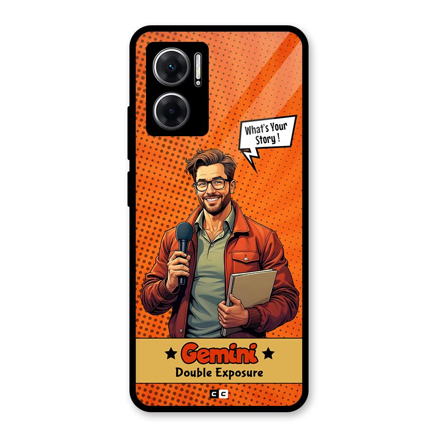 Gemini Explorer Glass Back Case for Redmi 11 Prime 5G