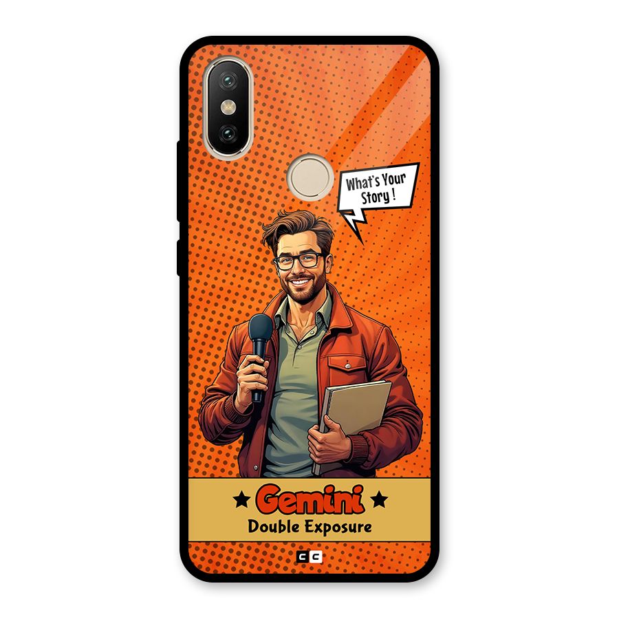 Gemini Explorer Glass Back Case for Redmi A2