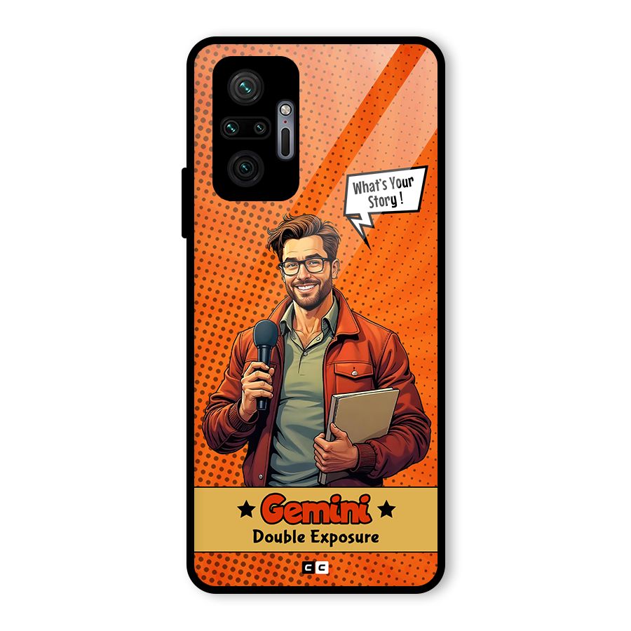 Gemini Explorer Glass Back Case for Redmi Note 10 Pro