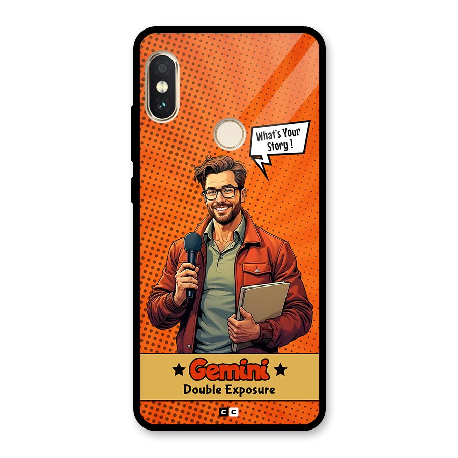 Gemini Explorer Glass Back Case for Redmi Note 5 Pro