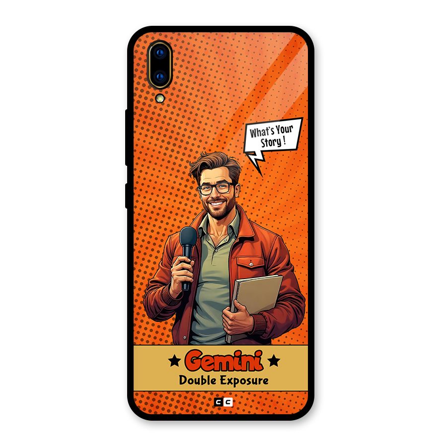 Gemini Explorer Glass Back Case for Vivo V11 Pro