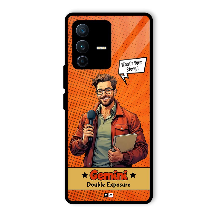 Gemini Explorer Glass Back Case for Vivo V23 Pro
