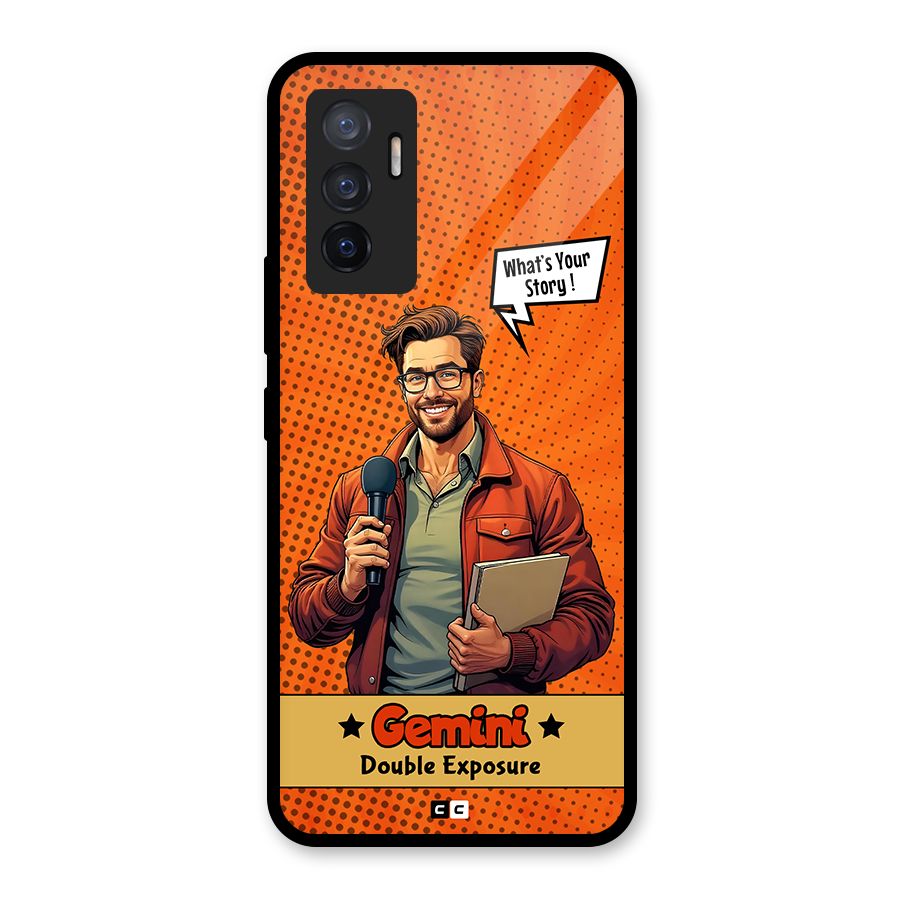 Gemini Explorer Glass Back Case for Vivo V23e