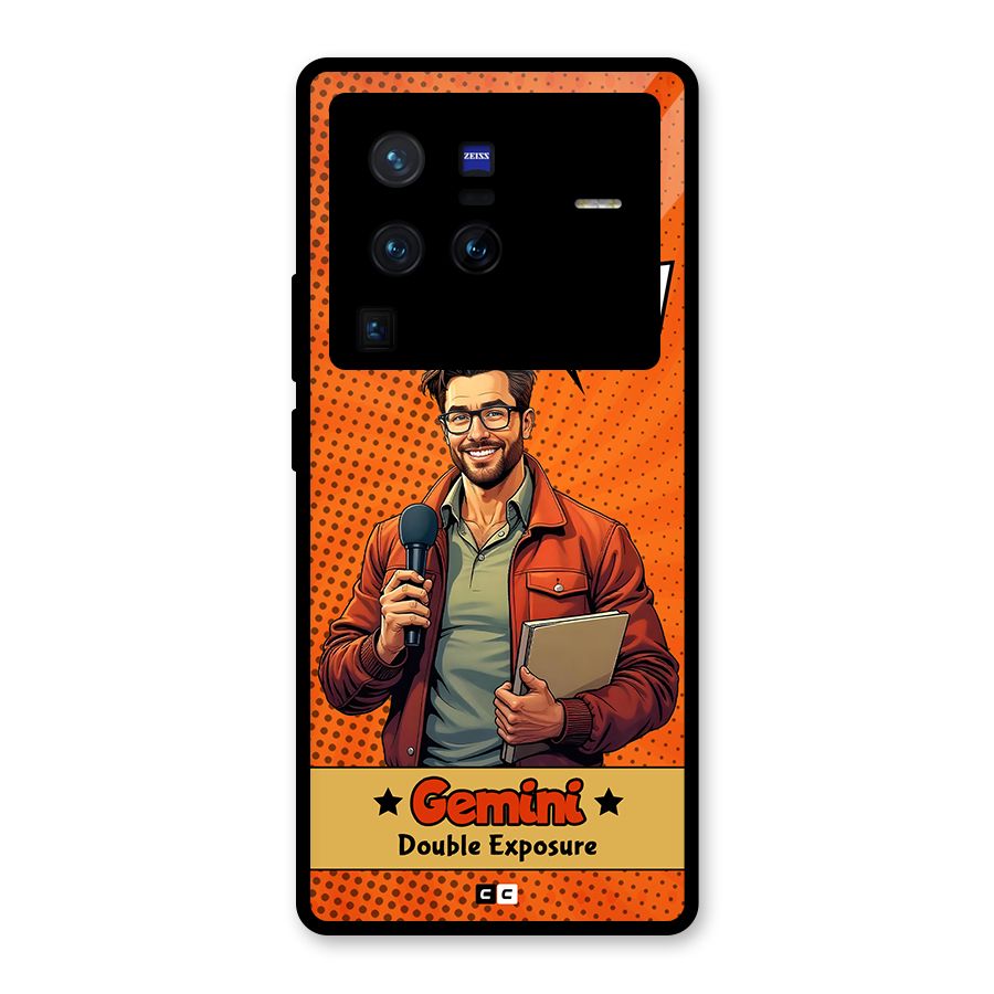 Gemini Explorer Glass Back Case for Vivo X80 Pro
