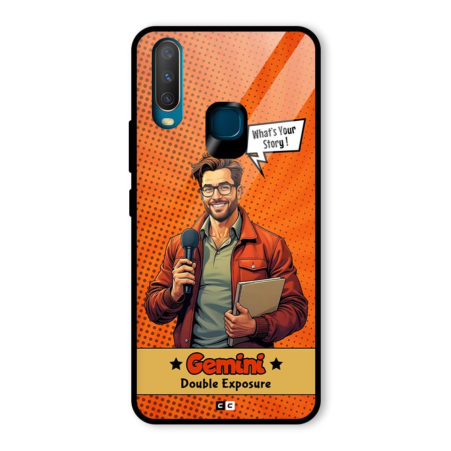 Gemini Explorer Glass Back Case for Vivo Y15