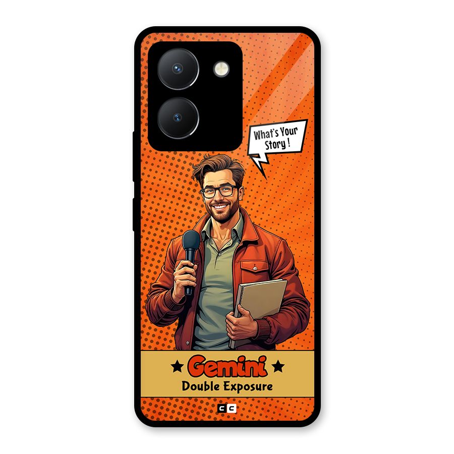 Gemini Explorer Glass Back Case for Vivo Y36
