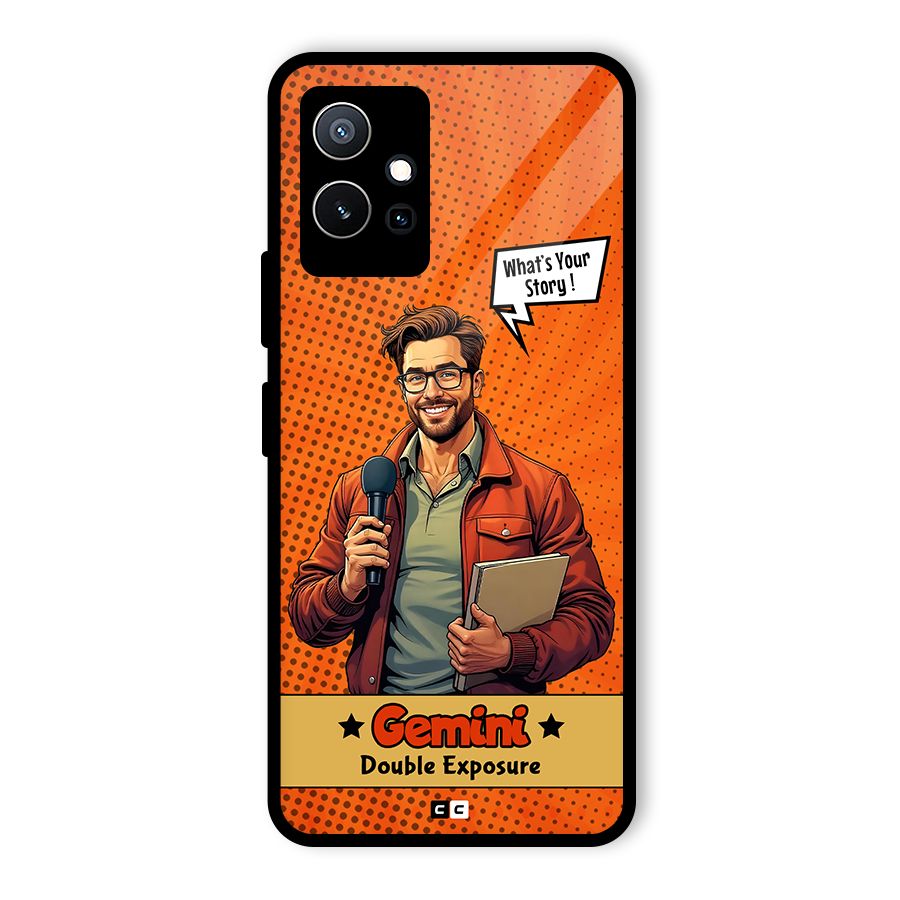 Gemini Explorer Glass Back Case for Vivo Y75 5G