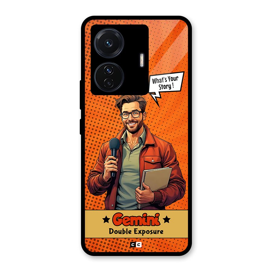 Gemini Explorer Glass Back Case for Vivo iQOO Z6 Pro