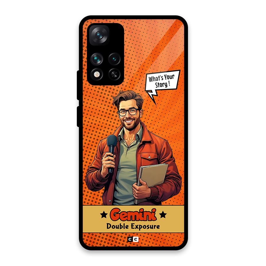 Gemini Explorer Glass Back Case for Xiaomi 11i HyperCharge 5G
