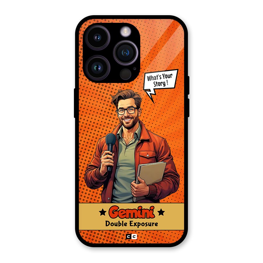 Gemini Explorer Glass Back Case for iPhone 14 Pro