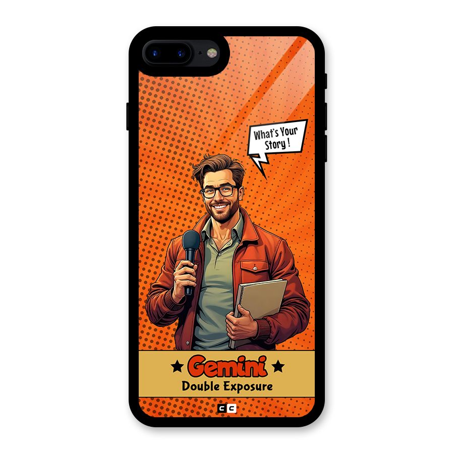 Gemini Explorer Glass Back Case for iPhone 8 Plus