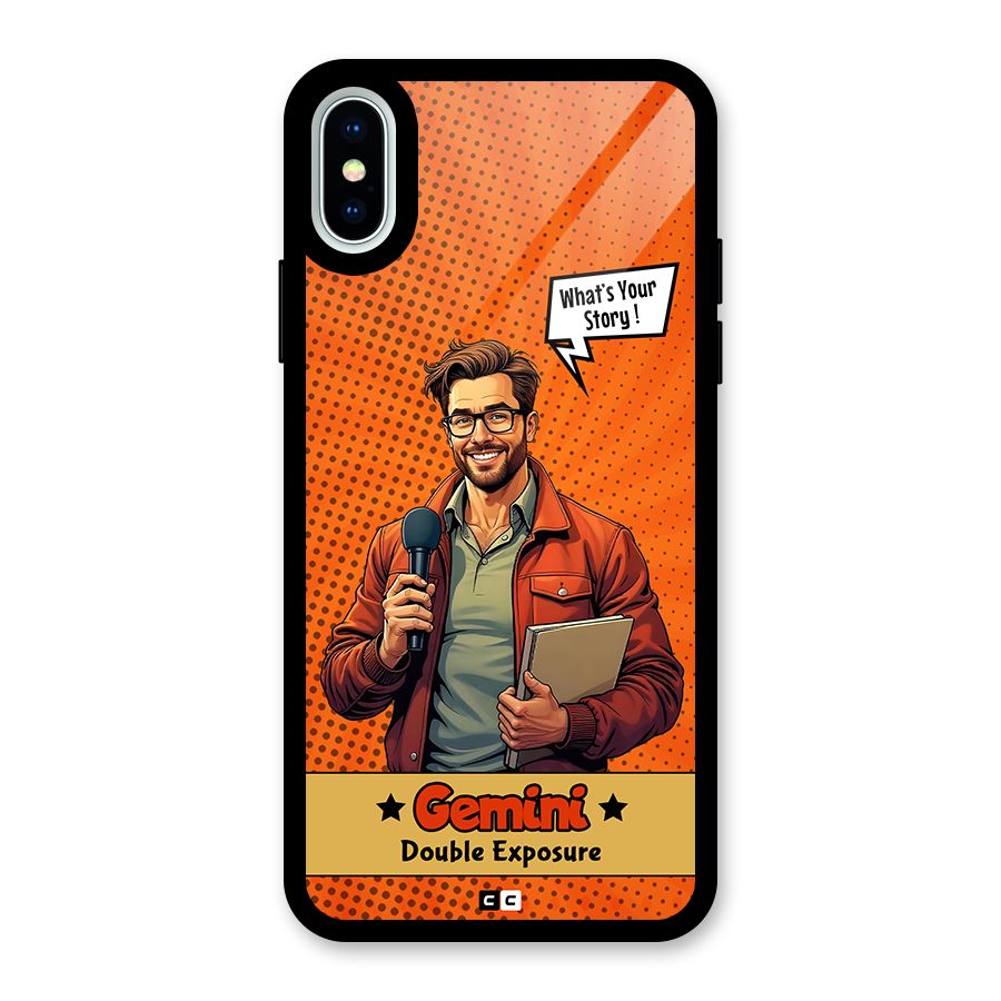 Gemini Explorer Glass Back Case for iPhone XS