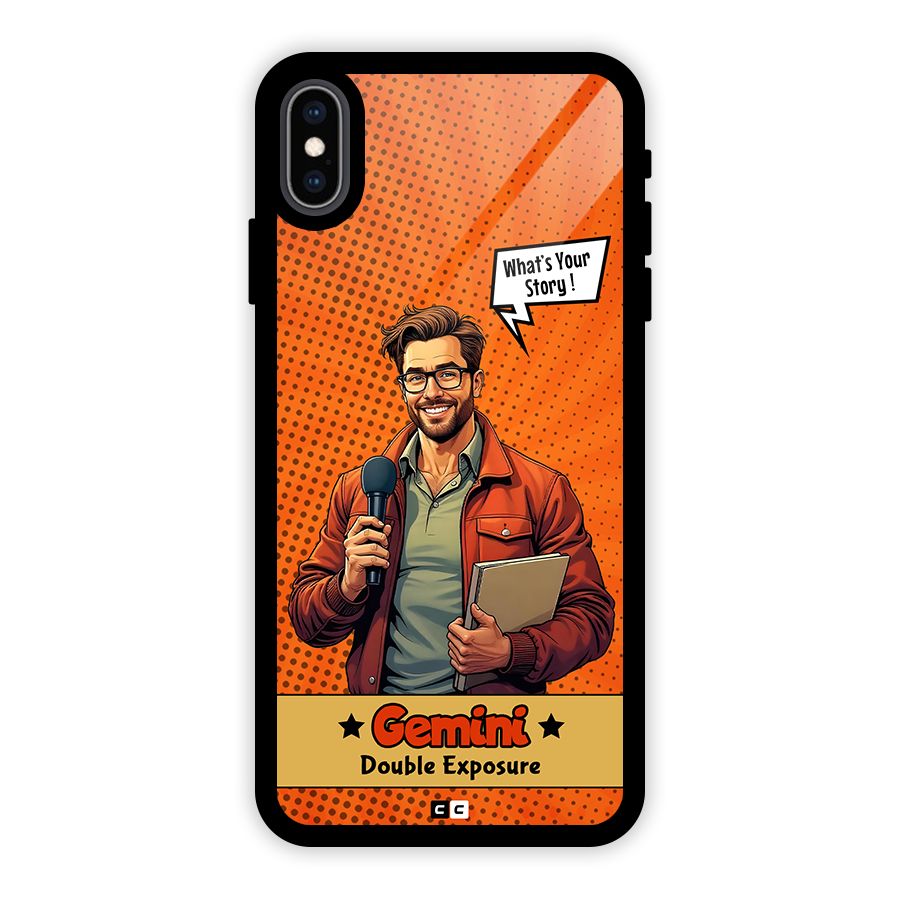 Gemini Explorer Glass Back Case for iPhone XS Max
